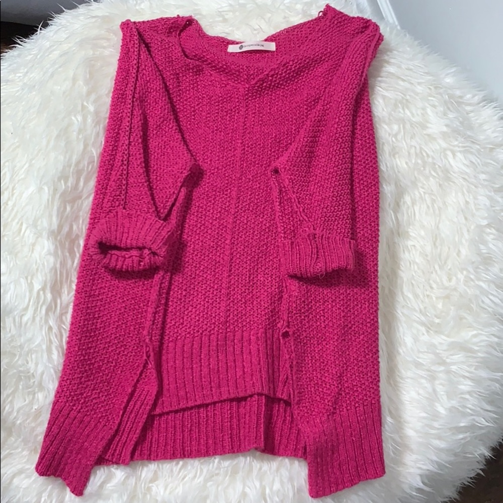 hot pink sweater
